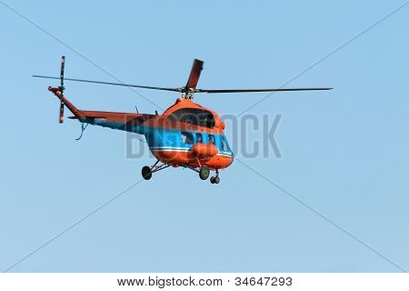 Voando de helicóptero