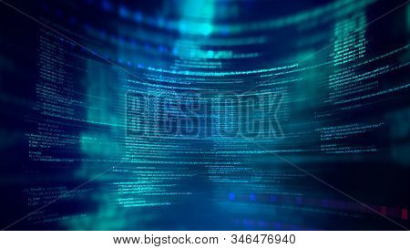 Programming Code Abstract Technology Background Of Software Developer And  Computer Script