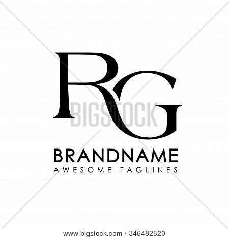 Creative Simple Initial Letters Rg Logo Monogram Style