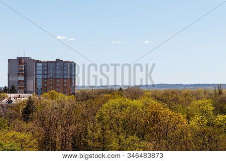 Aerial View On The City Kremenchug In Ukraine