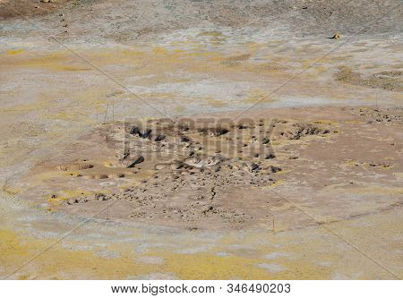 Volcanic Crater Stefanos In The Lakki Valley Of The Island Nisyros Greece
