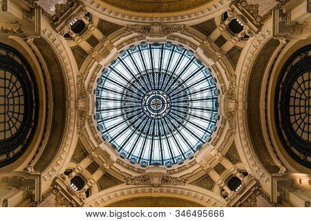Buenos Aires, Argentina - March 21, 2019: Dome Of Galeria Guemes