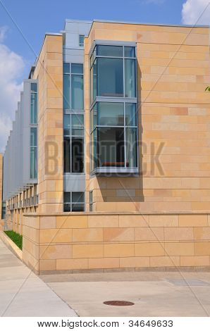 The new School of Management building at Yale University in New Haven, Connecticut