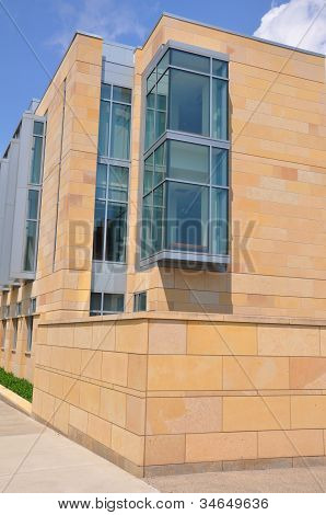 The new School of Management building at Yale University in New Haven, Connecticut