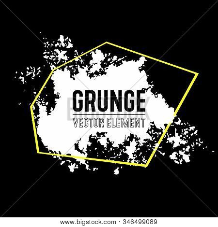 Black And White Grunge Background. Distress Overlay Texture For Your Design. Urban Texture Template.