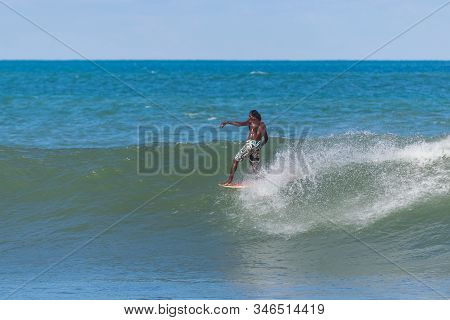 Arugam Bay / Sri Lanka - April 25 2015 Year: The Surfing At  Arugam Bay, Sri Lanka Island