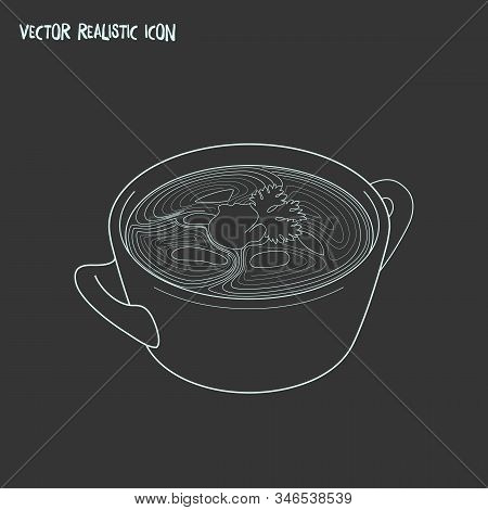 Russian Borsch Icon Line Element. Vector Illustration Of Russian Borsch Icon Line Isolated On Clean 