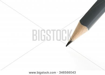 New Amazing Gray Triangular Pencil Isolated
On White Background