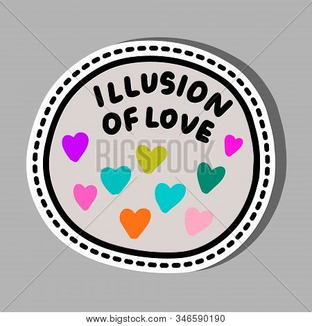 Illusion Of Love Hand Drawn Vector Illustration In Cartoon Comic Stlye Magic Sweet