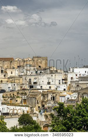 White Buildings Of Laterza, Taranto, Apulia, Southern Italy, Historic Town