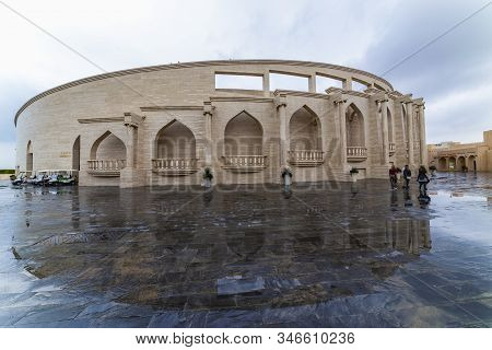 January 10, 2020, Images With Katara Cultural Village, Doha Tourist Point Of Interest. Qatar
