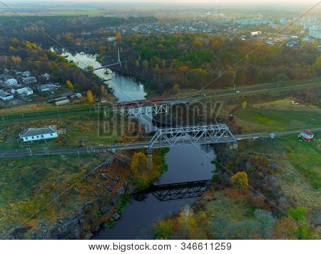 Landscape Of The City Of Korosten From A Height. Ukraine.