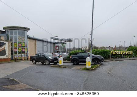 Moldl, Uk: Jan 22, 2020: The Last Homebase Store In North Wales Has Started The Process Of Closing D