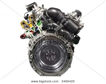 Frontal do motor do carro