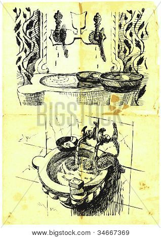 Oryantal Spa - bir eski havzaları