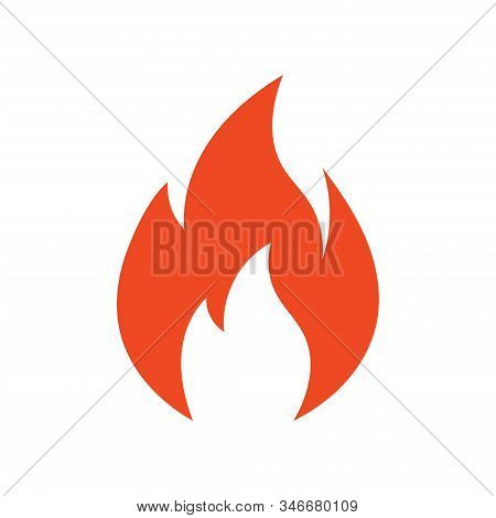 Fire Flame Logo Vector Illustration Design Template. Vector Fire Flames Sign Illustration Isolated. 