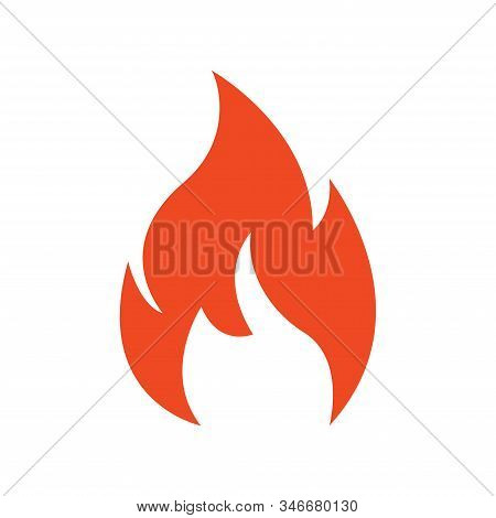 Fire Flame Logo Vector Illustration Design Template. Vector Fire Flames Sign Illustration Isolated. 