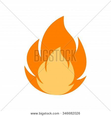 Fire Flame Logo Vector Illustration Design Template. Vector Fire Flames Sign Illustration Isolated. 