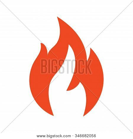 Fire Flame Logo Vector Illustration Design Template. Vector Fire Flames Sign Illustration Isolated. 