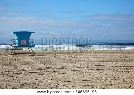 Lifeguard Station. Huntington Beach California Lifeguard station. Lifeguard stations are posted world wide on beaches to help keep people safe when they use the oceans around the world. 
