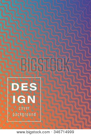 Abstract Background Flat Waves Card 4 45