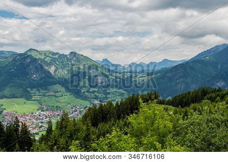 Landscape Around Bad Hindelang In Bavaria, Germany