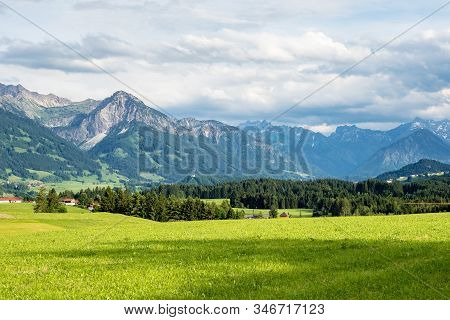 Autumn Impressions At Schweineberg Near Sonthofen, Bavaria Germany