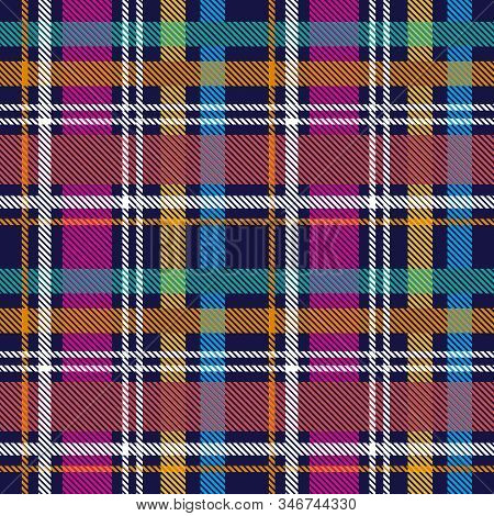 Template For Plaids, Scarves Ond Other Clothes. Yellow, Purple, Green.