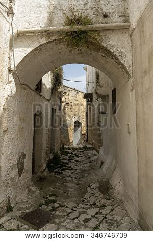 White Buildings Of Laterza, Taranto, Apulia, Southern Italy, Historic Town
