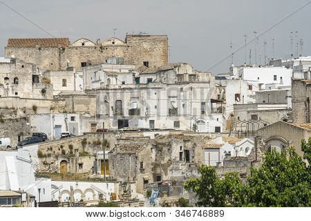White Buildings Of Laterza, Taranto, Apulia, Southern Italy, Historic Town