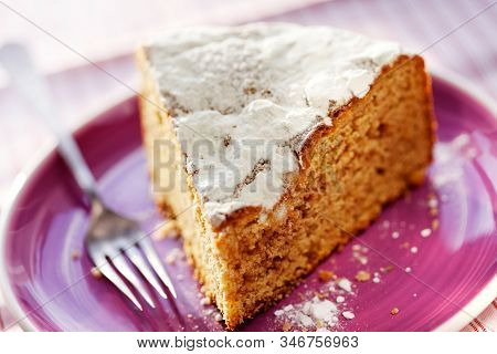 A Slice Of Cake Fresh Plate Rose