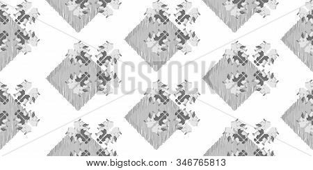 Ethnic Wave Pattern. Seamless  Ehnic Carpet African Pattern.  Aztec Style. Geometric Abstract Patter