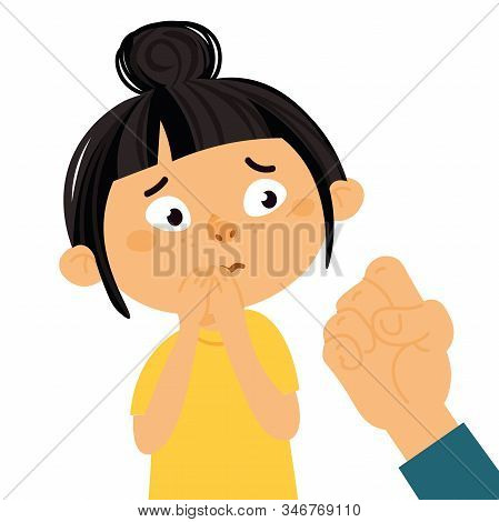 Social And Physical Bullying Concept. Child Abuse