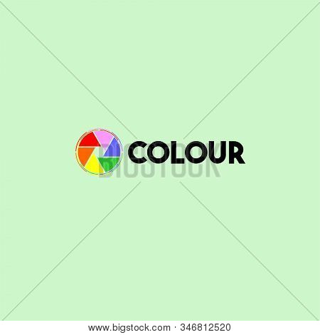 Colorful Shutter Vector Design For Logo Template