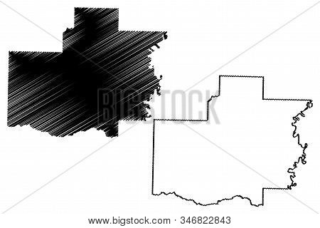 White County, Arkansas (u.s. County, United States Of America,usa, U.s., Us) Map Vector Illustration