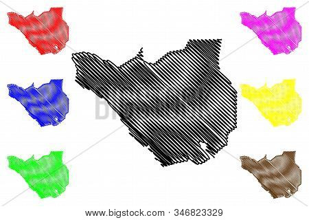 Ararat Province (republic Of Armenia, Administrative Divisions Of Armenia) Map Vector Illustration, 