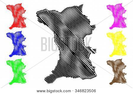 Shirak Province (republic Of Armenia, Administrative Divisions Of Armenia) Map Vector Illustration, 