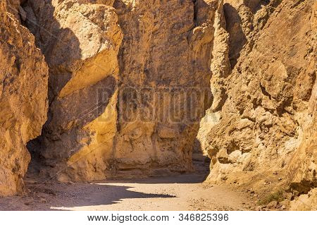 Entrance To The Golden Canyon Trailhead. Death Valley National Park, California, Usa.