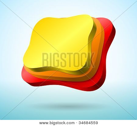 Abstrakt 3D plattor
