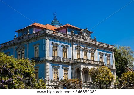 Porto, Portugal - May, 2018: House Of The Viscountess Of Santiago De Lobao In Porto City