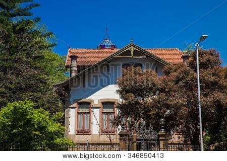 Porto, Portugal - May, 2018: House Of The Viscountess Of Santiago De Lobao In Porto City