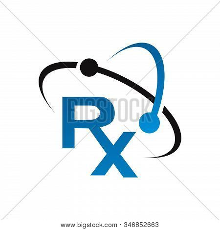 Custom Creative Rx Logo Design Vector Medical Treatment Icon Symbol Illustration