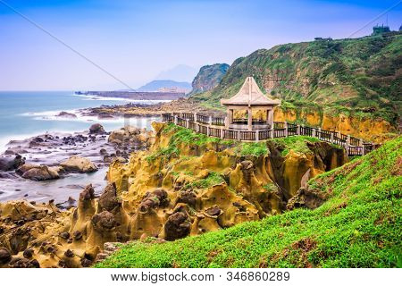 Keelung, Taiwan at Heping Island on the coast.