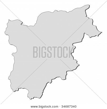 Map Of Trentino-alto Adige/südtirol (italy)