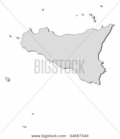 Mappa di Sicilia (Italia)
