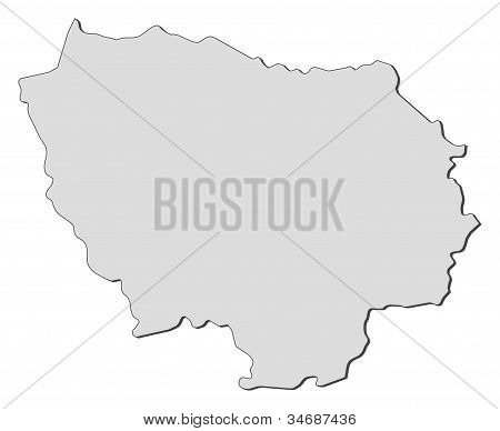 Map Of Île-de-france (france)