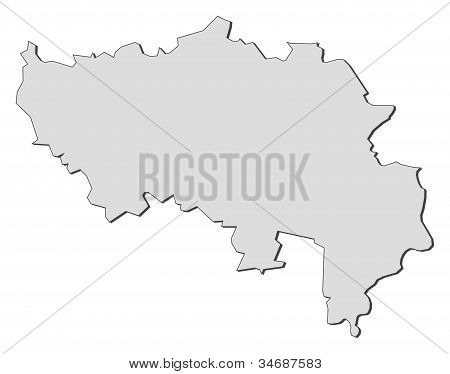 Map Of Liège (belgium)