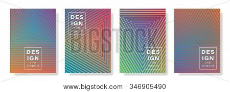 Abstract Background With A Triangular Pattern On The Gradient. Modern Art. Applicable For Poster Tem