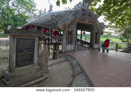 Hue,  Hue, 2019-06-26 : Old Japanese Bridge In Hue, Japanese Style Covered Bridge In Hue Vietnam
