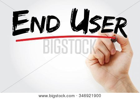 End User Text Marker, Image & Photo (Free Trial) | Bigstock